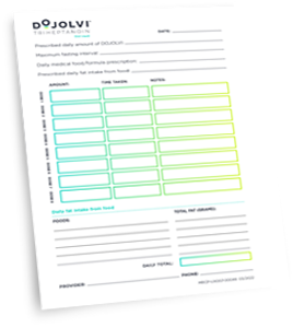 DOJOLVI® (triheptanoin) Daily Dosing Tracker