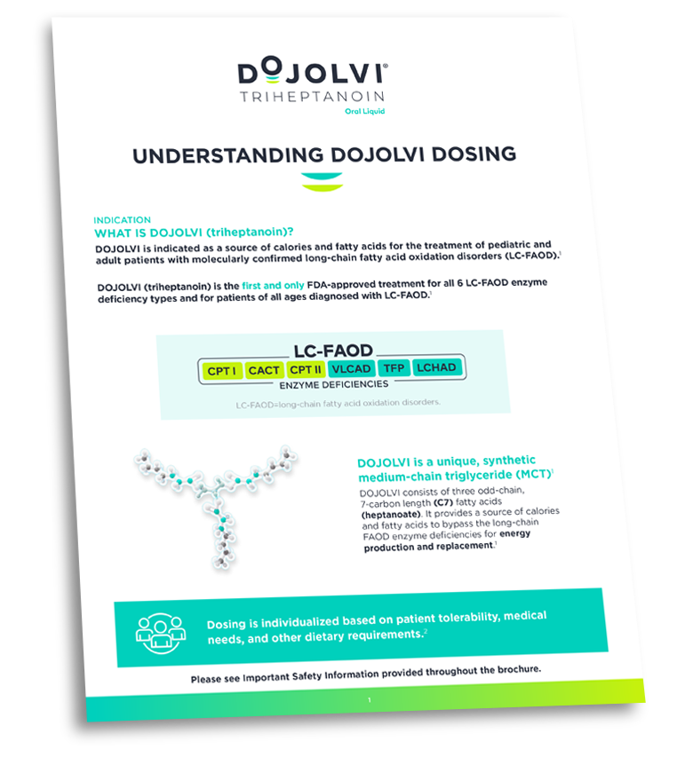 Understanding DOJOLVI Dosing Guide